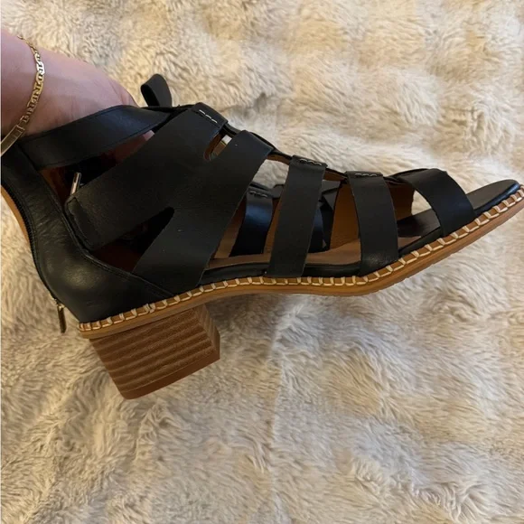 PIKOLINOS Black Leather Strappy Sandals - Picture 3 of 6